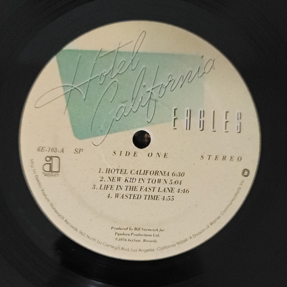 Eagles 'Hotel California' 6E-103 1976 - Picture 7 of 9